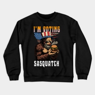 I'm Voting Bigfoot 2024 Crewneck Sweatshirt